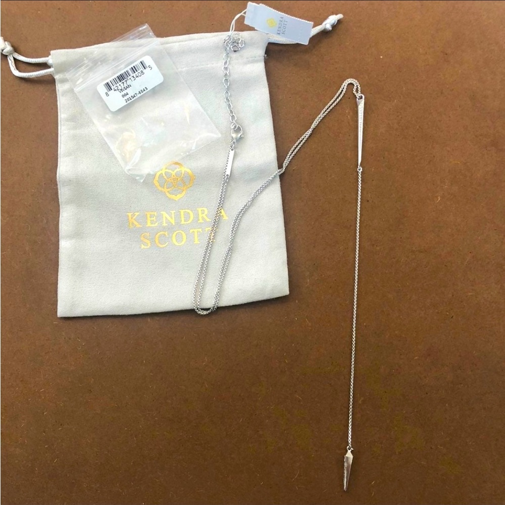 NWT Kendra Scott Drusy Y drop necklace